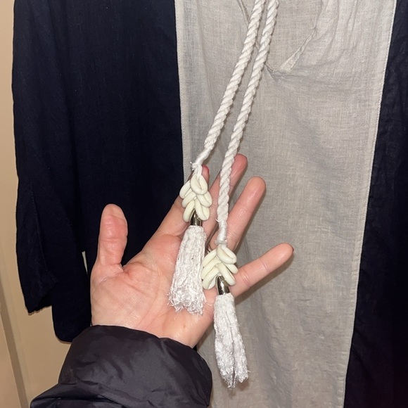 Sigrid Olsen long linen combo kaftan/ cover up size large - Picture 4 of 9